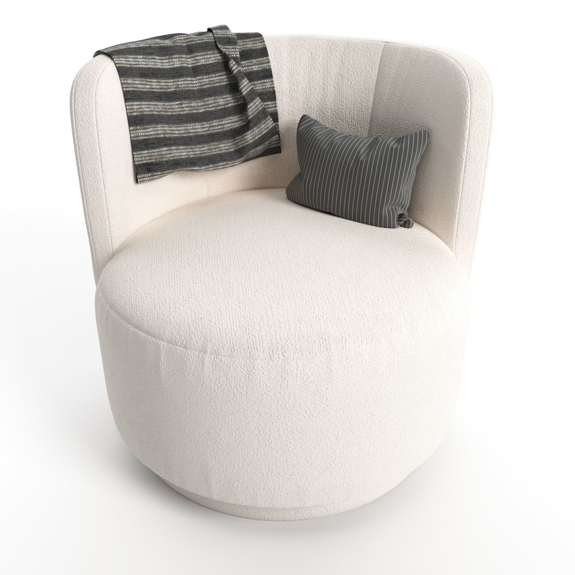 Amaia Swivel Chair 3D model_3