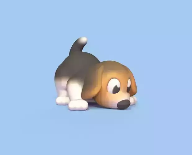 Dog Sniffing the Floor