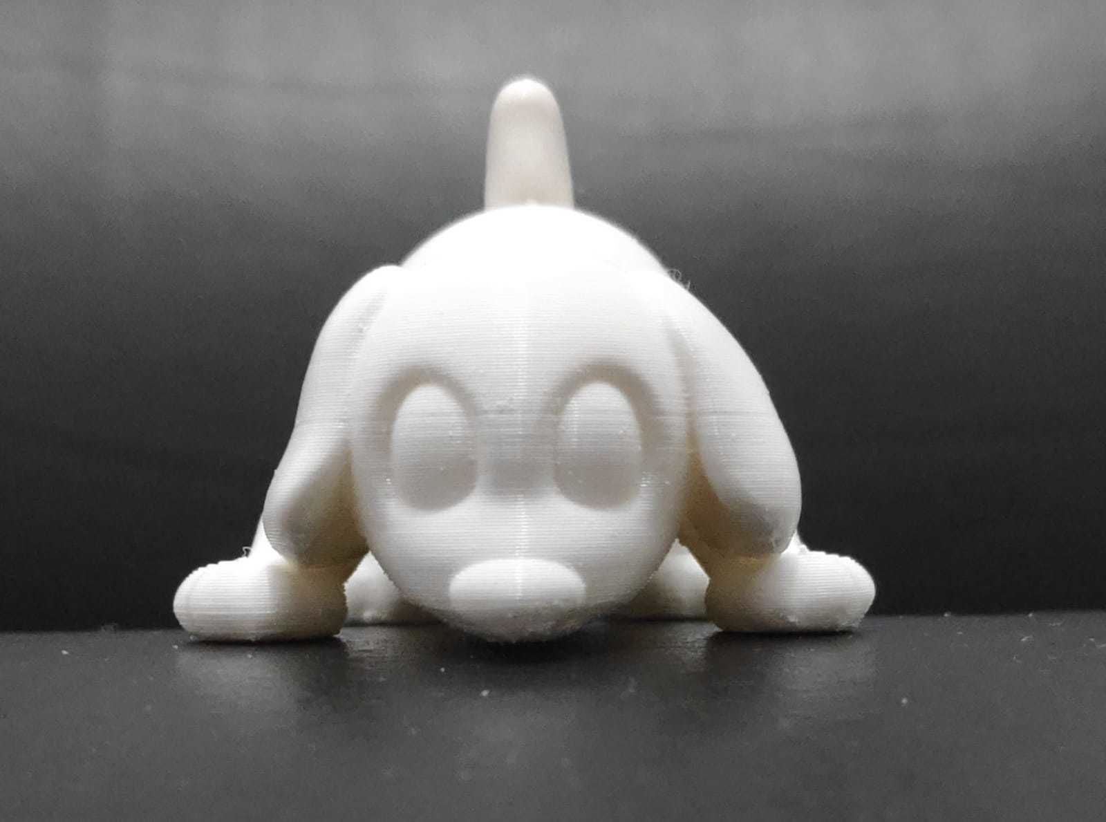 Dog Sniffing the Floor 3D print model_4