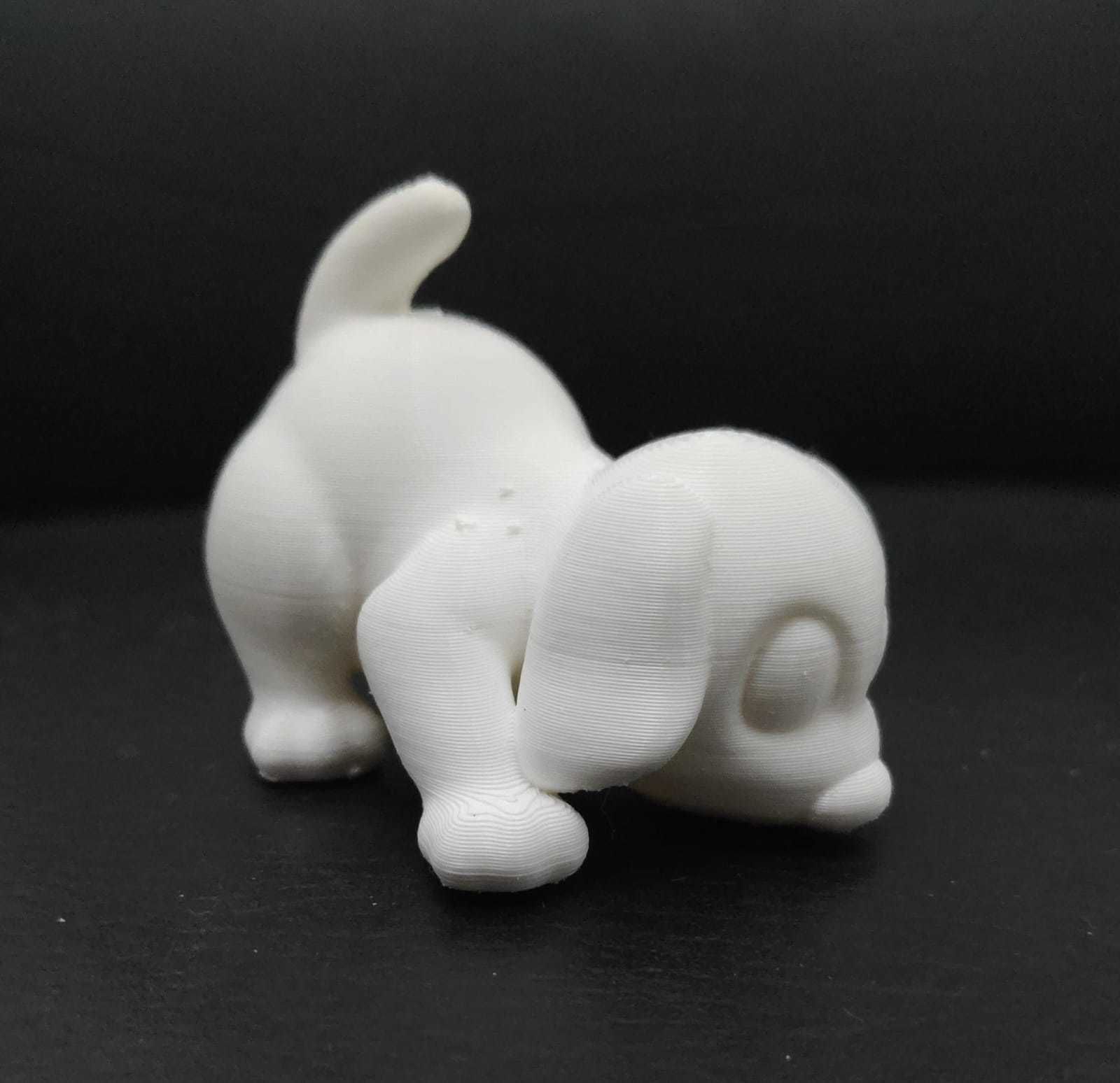 Dog Sniffing the Floor 3D print model_3