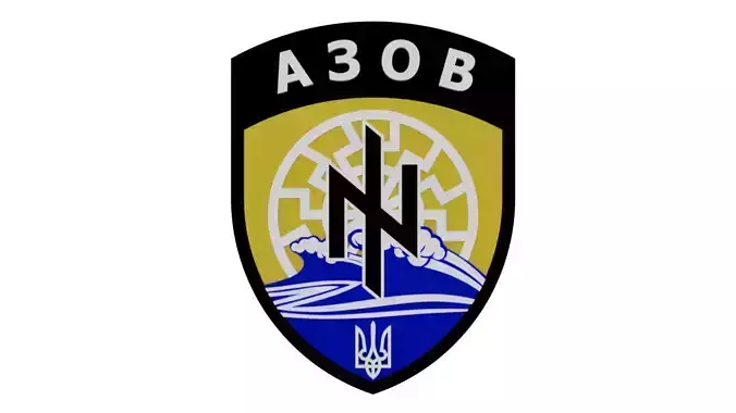 Emblem of the Azov Battalion 3D model