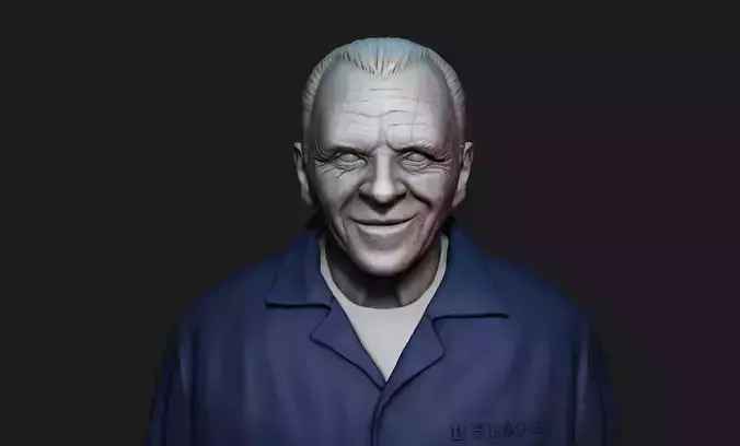 Anthony Hopkins  Hannibal Lecter 3D Print Bust 3D print model