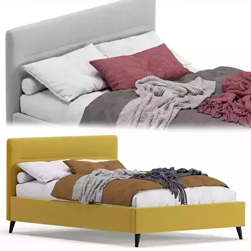 Bed Pyle 140 Velvet Yellow