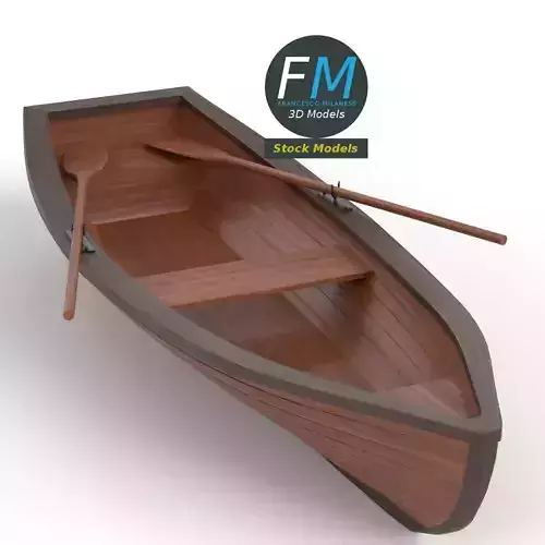Rowing boat 2 3D model