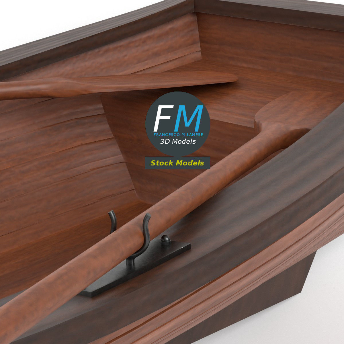 Rowing boat 2 3D model_3