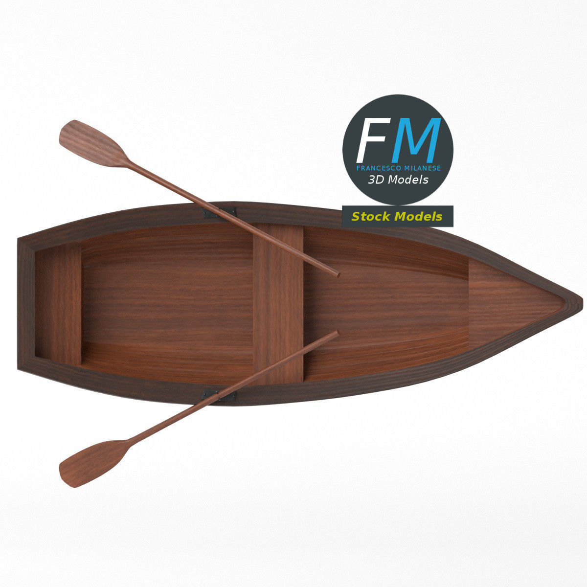 Rowing boat 2 3D model_5