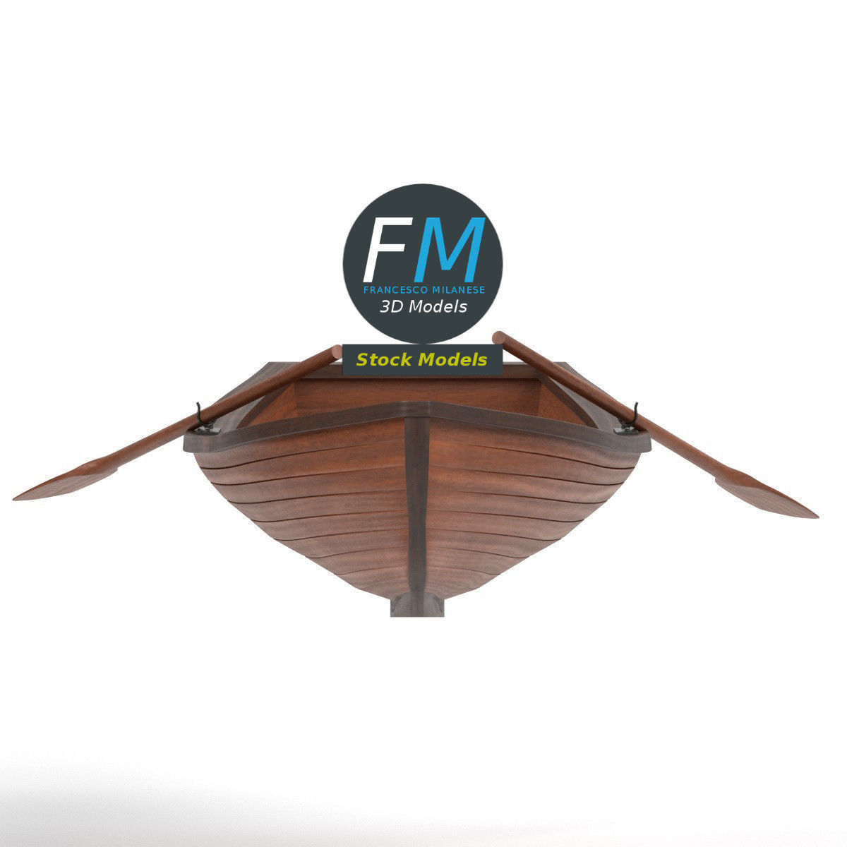 Rowing boat 2 3D model_4