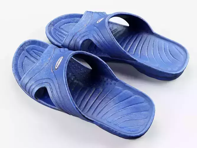 Dirty Old Slippers PBR 3D model