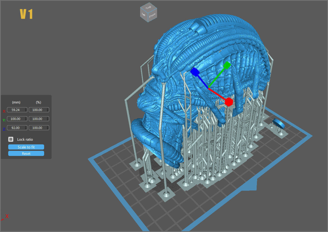 2 Giger style Alien Models 3D print model_4