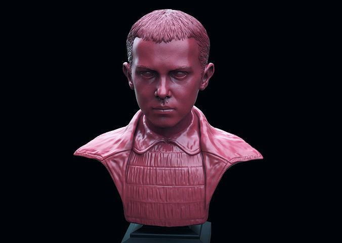 Eleven Bust- Millie Bobby Brown-Stranger Things Season 1 3D print model