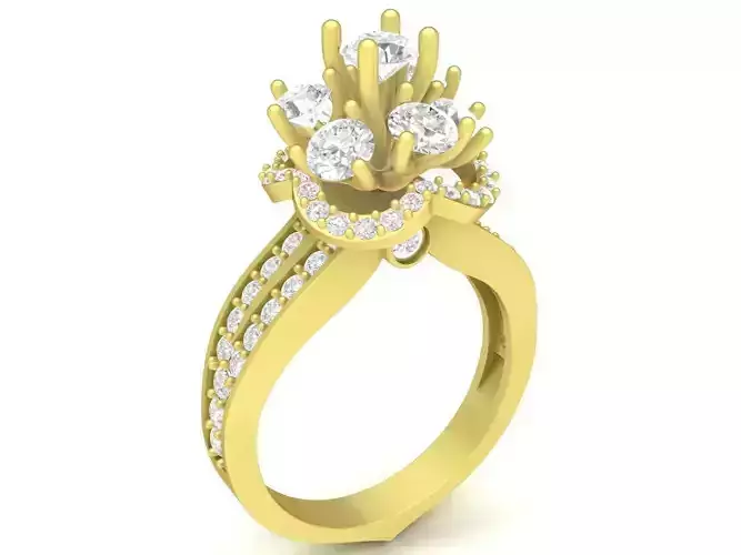asian diamond women ring 3438
