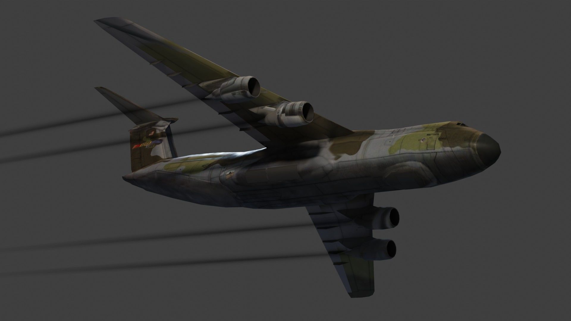 Lockheed C-5 Galaxy Low-poly 3D model_10