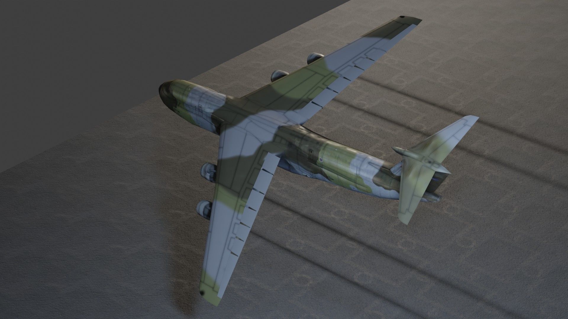 Lockheed C-5 Galaxy Low-poly 3D model_11