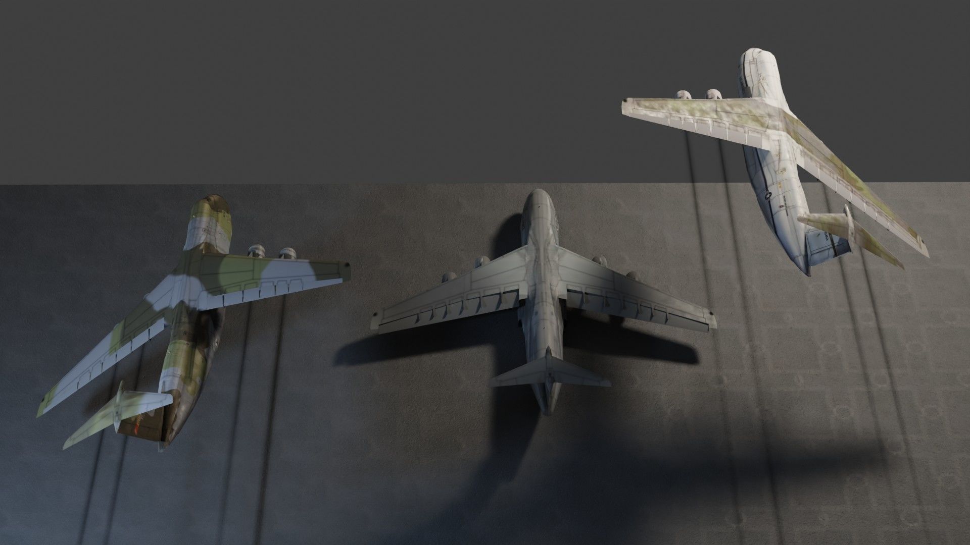 Lockheed C-5 Galaxy Low-poly 3D model_2