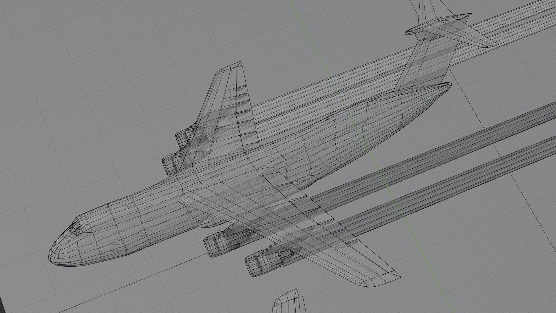 Lockheed C-5 Galaxy Low-poly 3D model_17