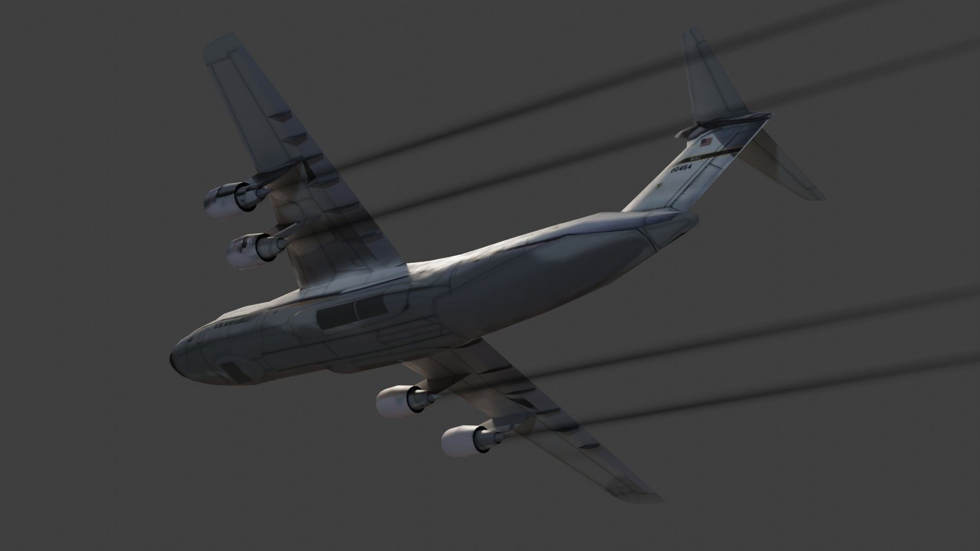 Lockheed C-5 Galaxy Low-poly 3D model_12