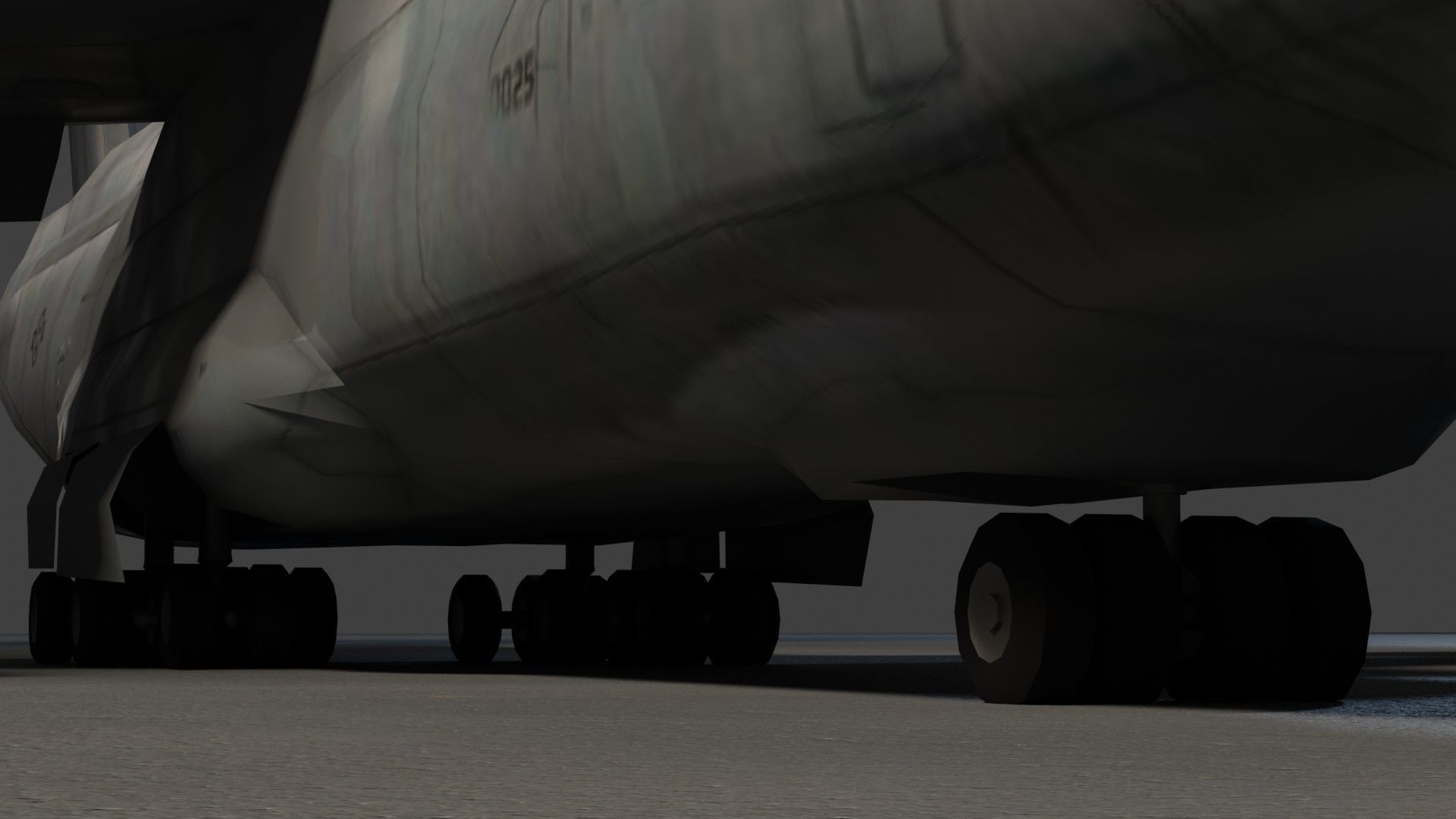 Lockheed C-5 Galaxy Low-poly 3D model_14