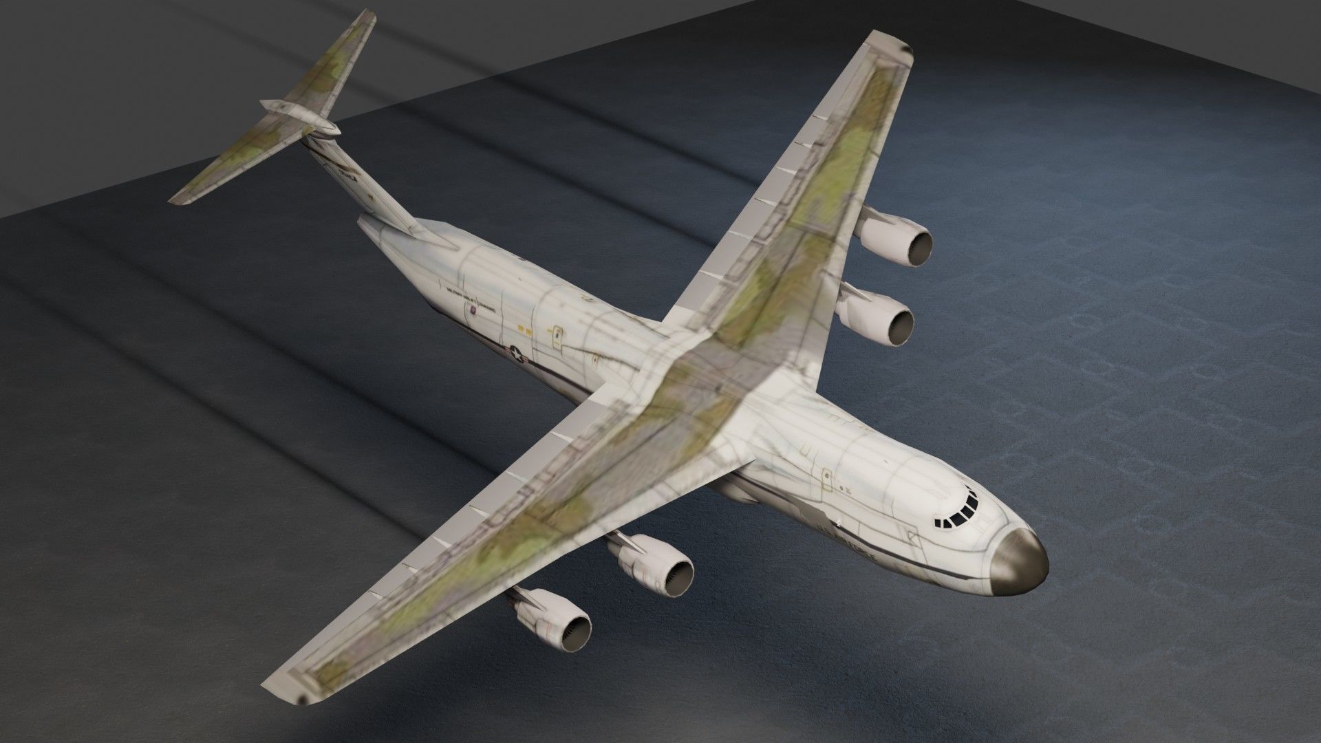 Lockheed C-5 Galaxy Low-poly 3D model_13