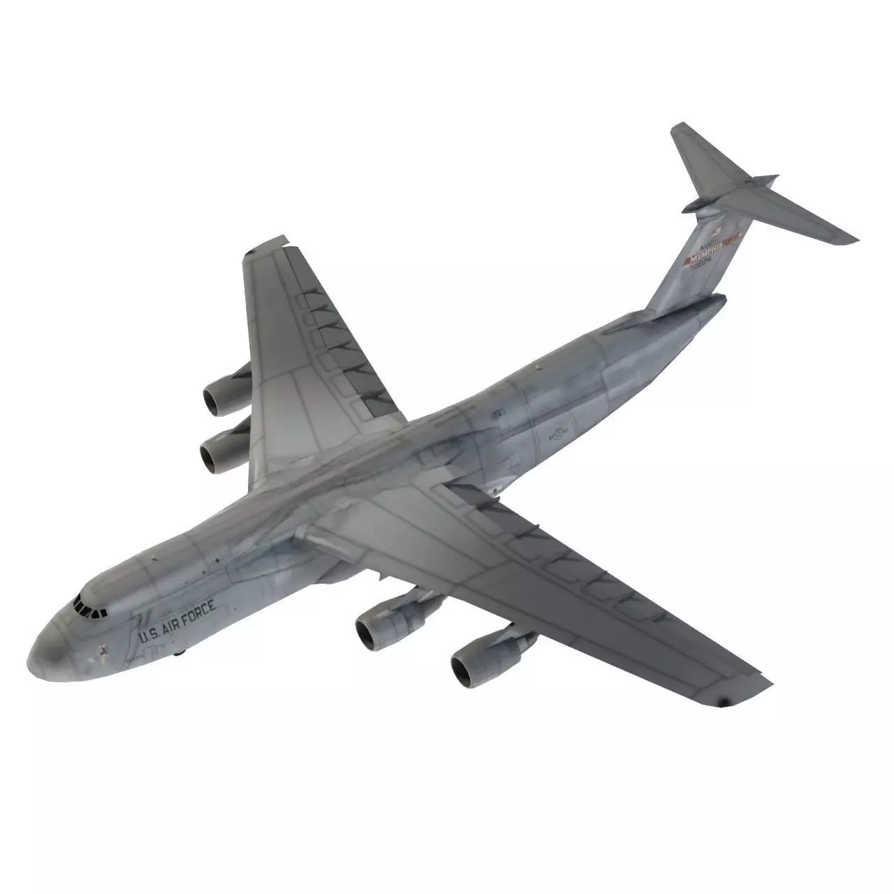 Lockheed C-5 Galaxy Low-poly 3D model_0