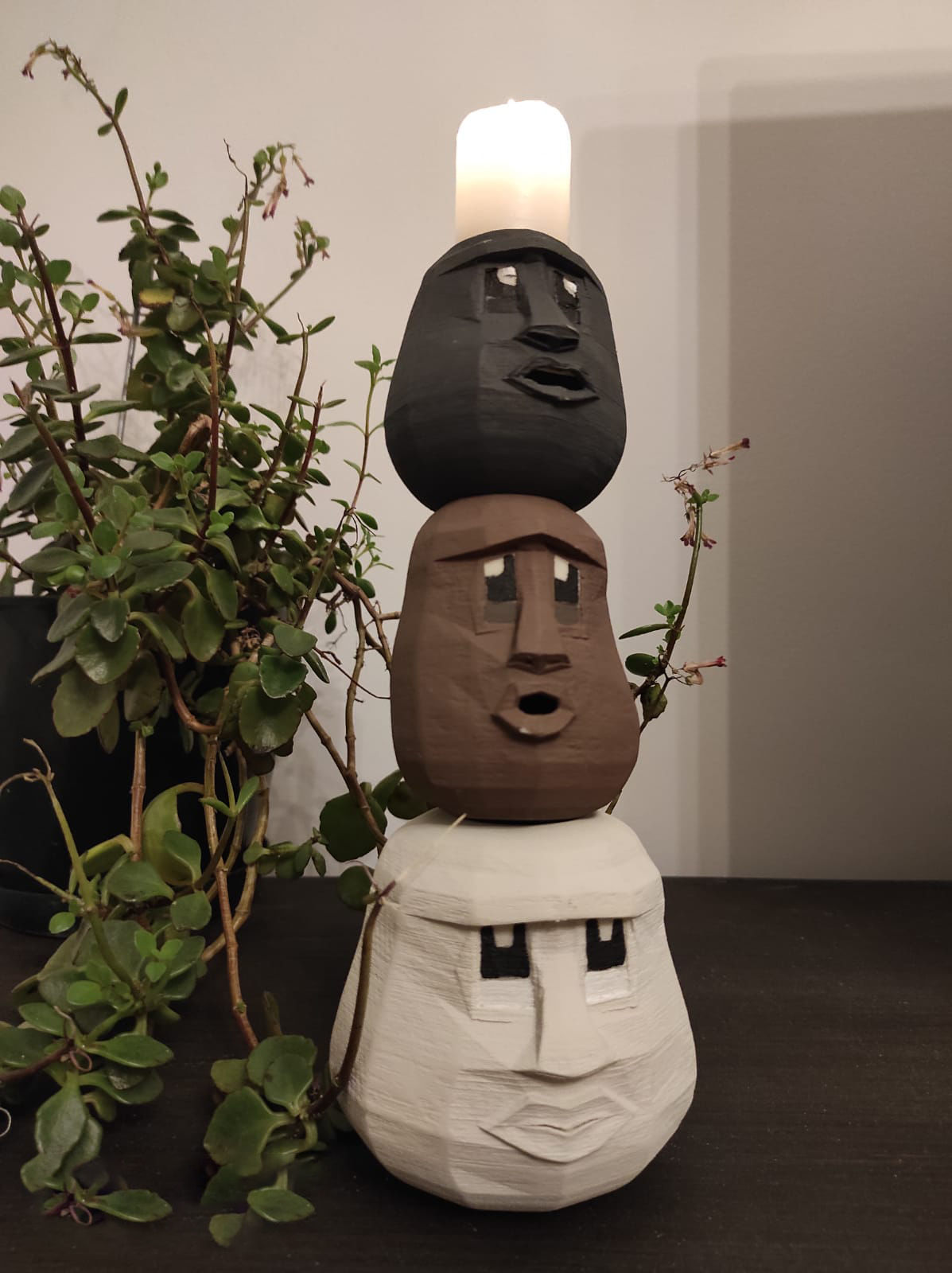 ROCKHEAD CANDLE HOLDERS 3D print model_1