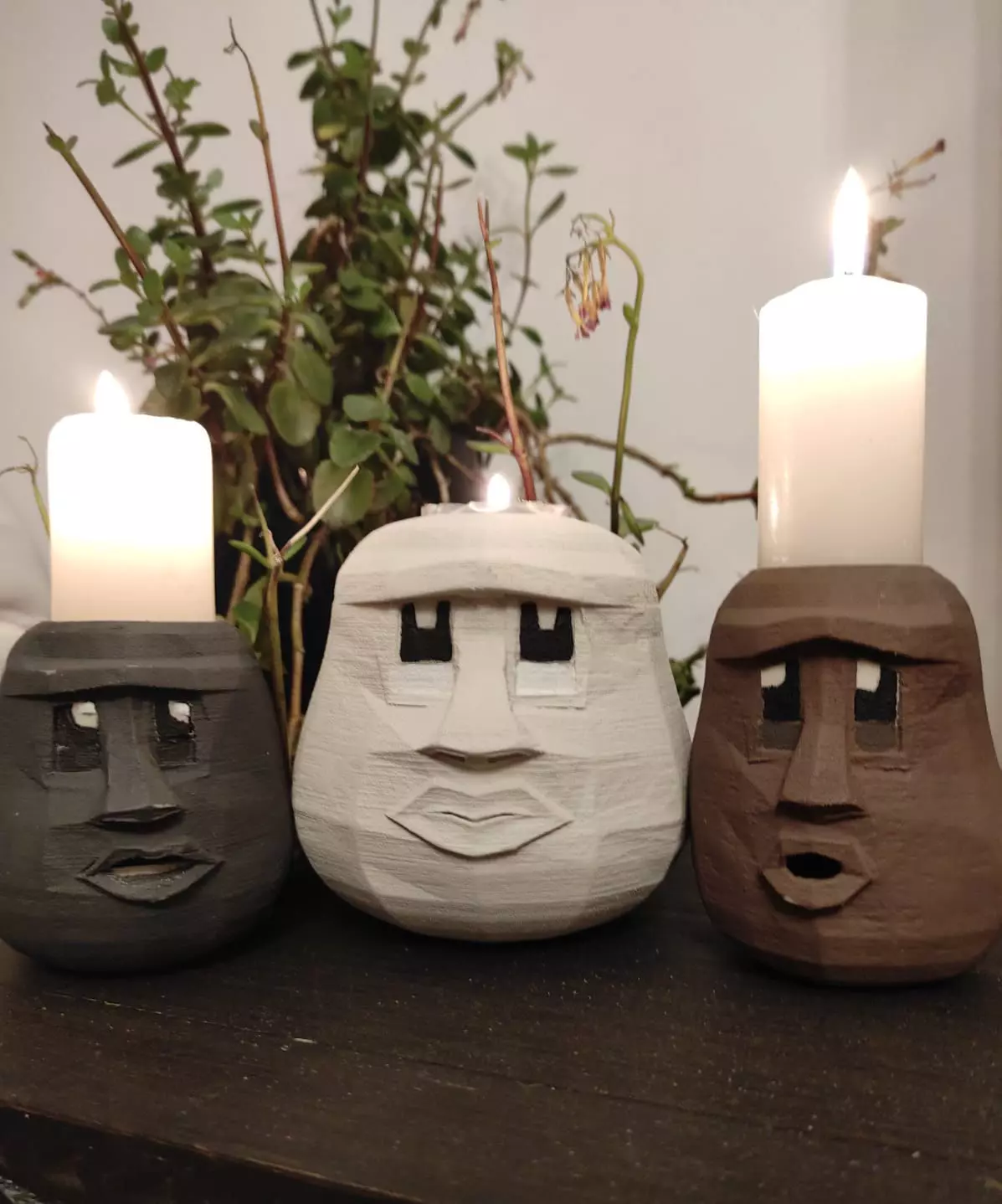 ROCKHEAD CANDLE HOLDERS 3D print model_0