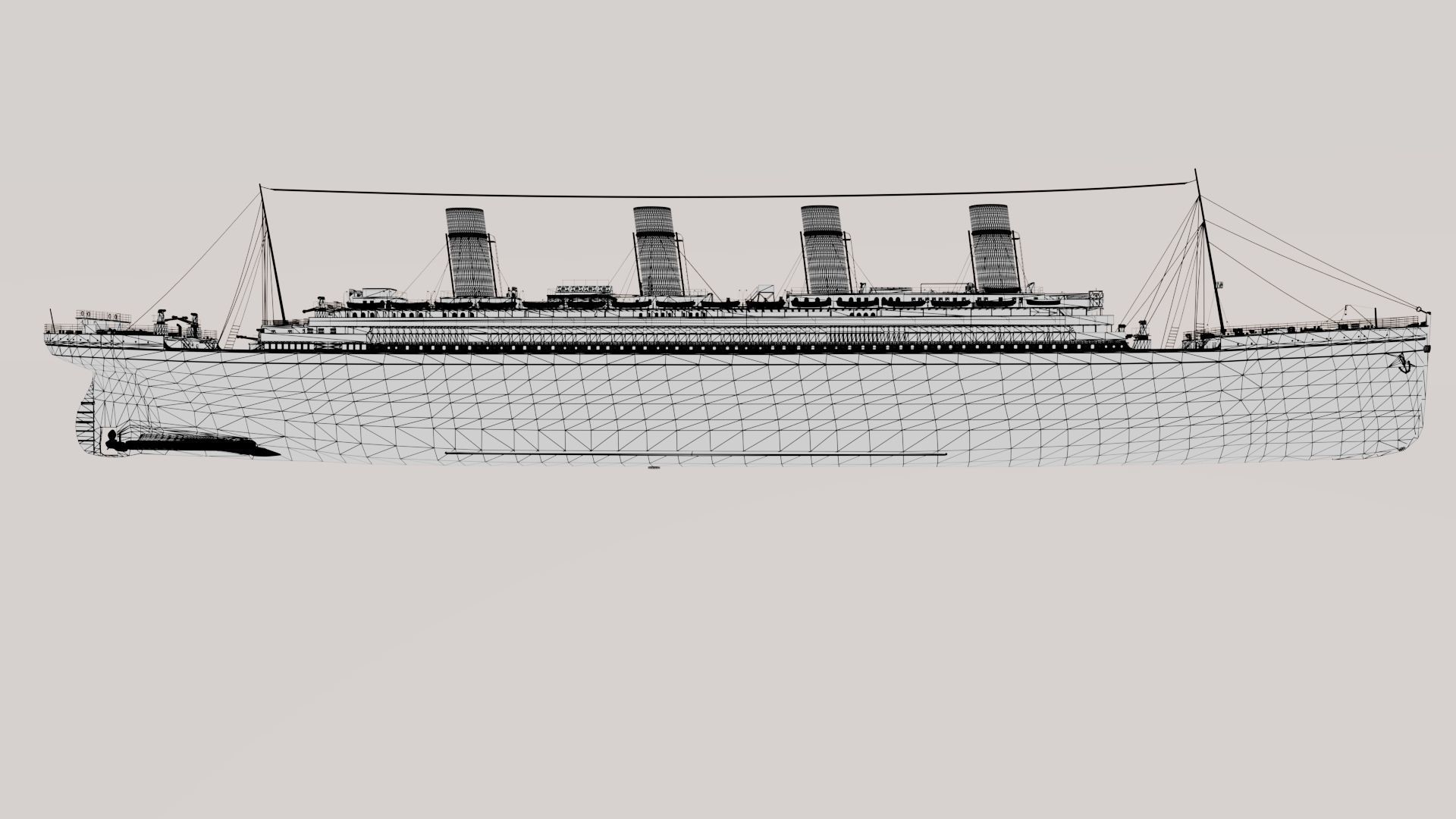 RMS Olympic 3D model_6