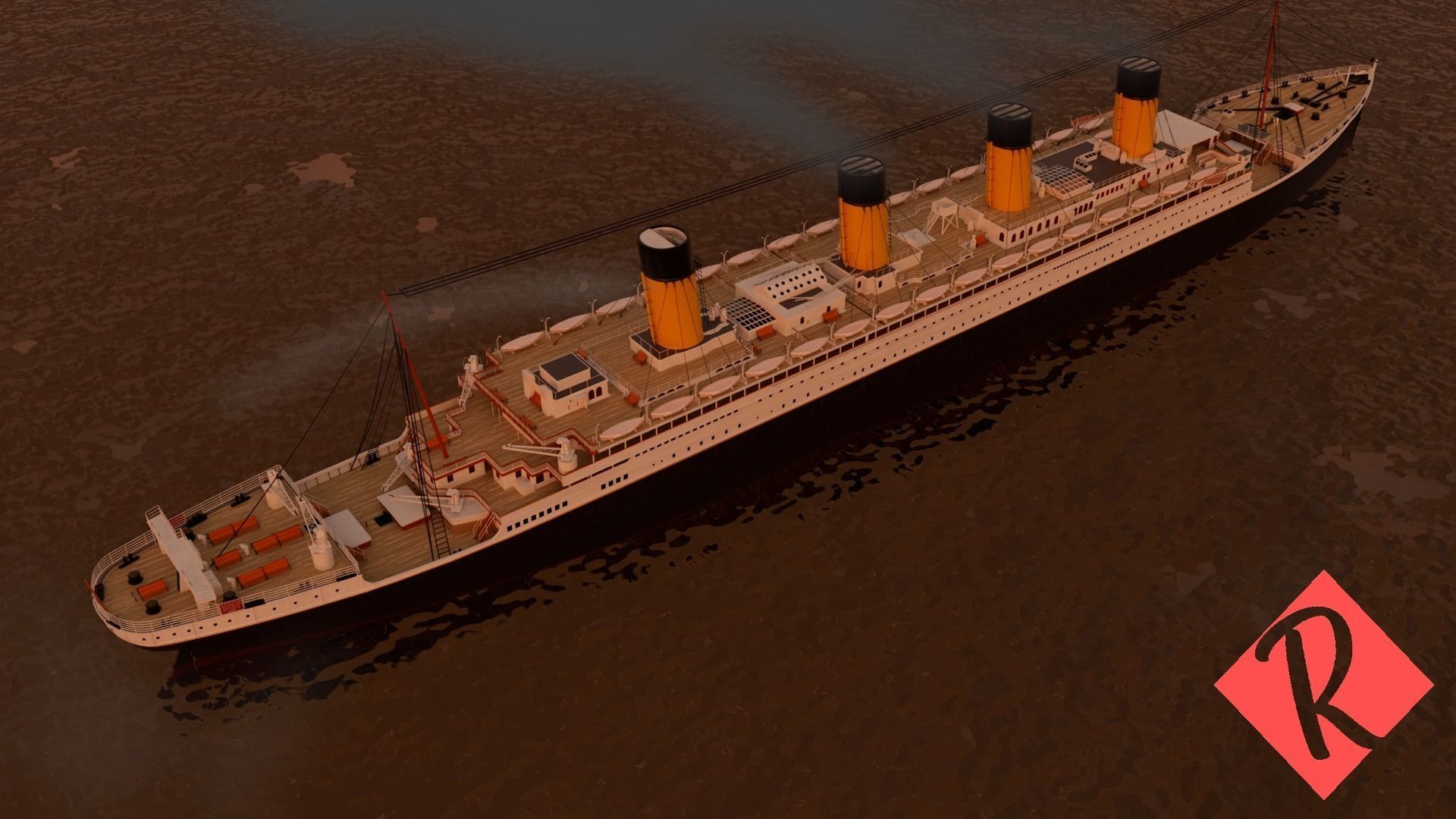 RMS Olympic 3D model_3