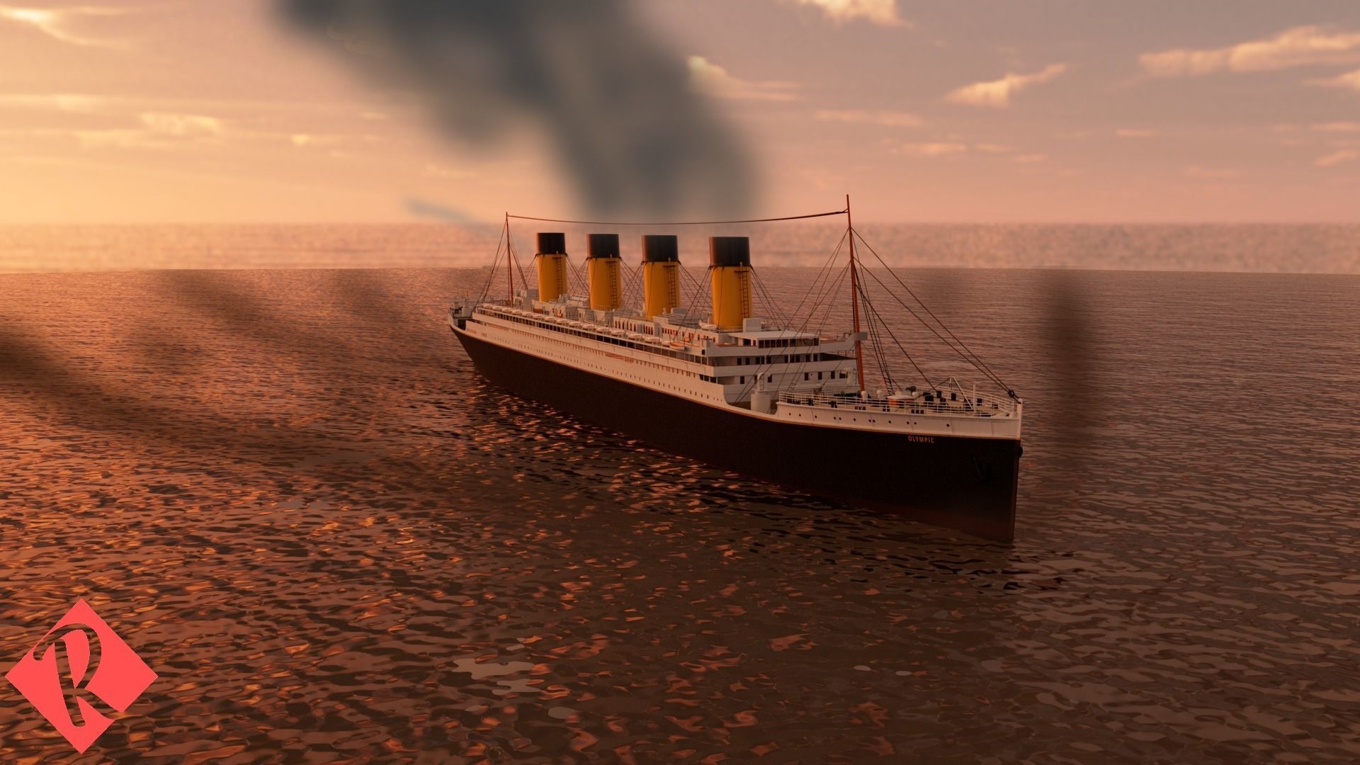RMS Olympic 3D model_2