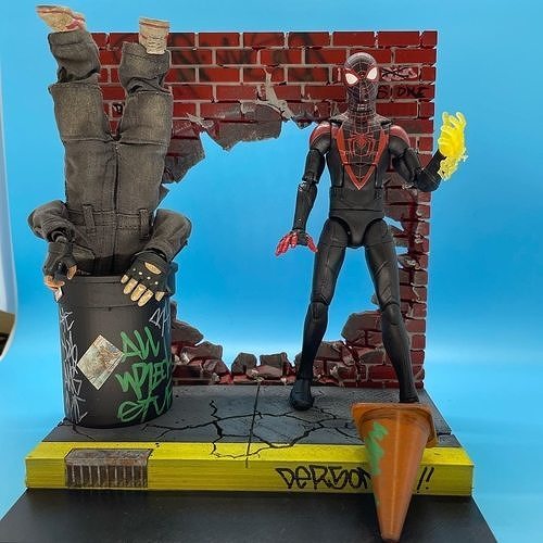 1 12 Scale Smashed Wall Diorama STL File 3D print model