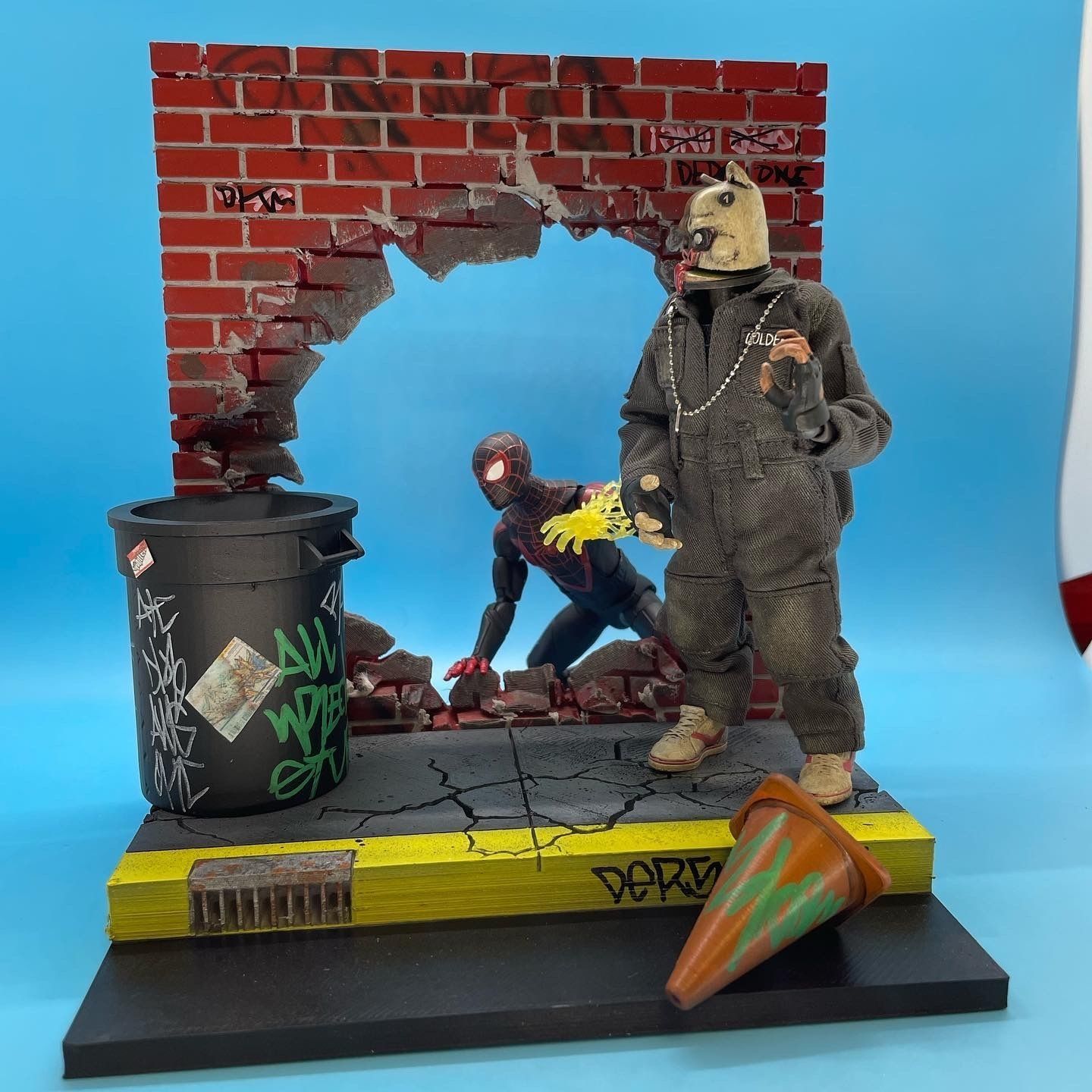 1 12 Scale Smashed Wall Diorama STL File 3D print model_1