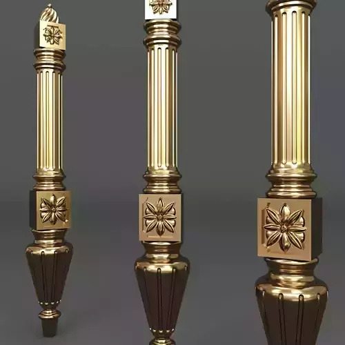 Classic model golden pillars - gold pillars