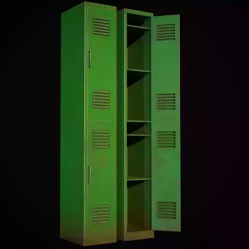 Old School Lockers  Green