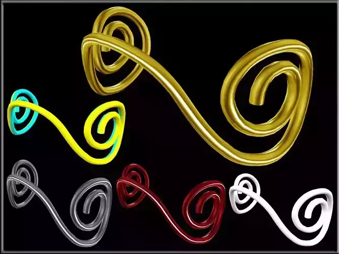 Mustache Ring Curved