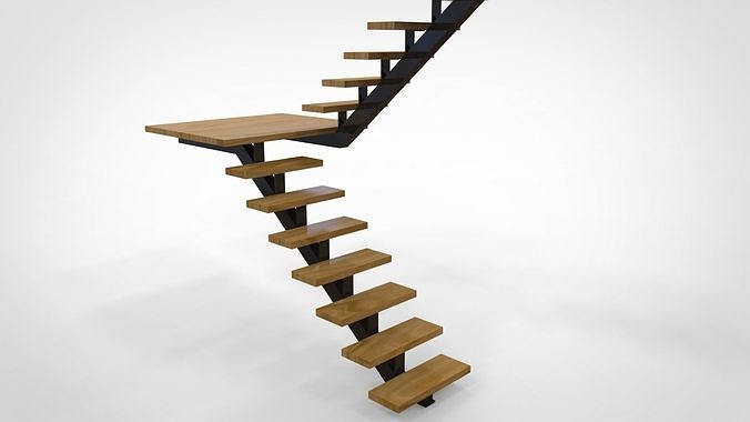 Stairs 3D Model staircase 3D model