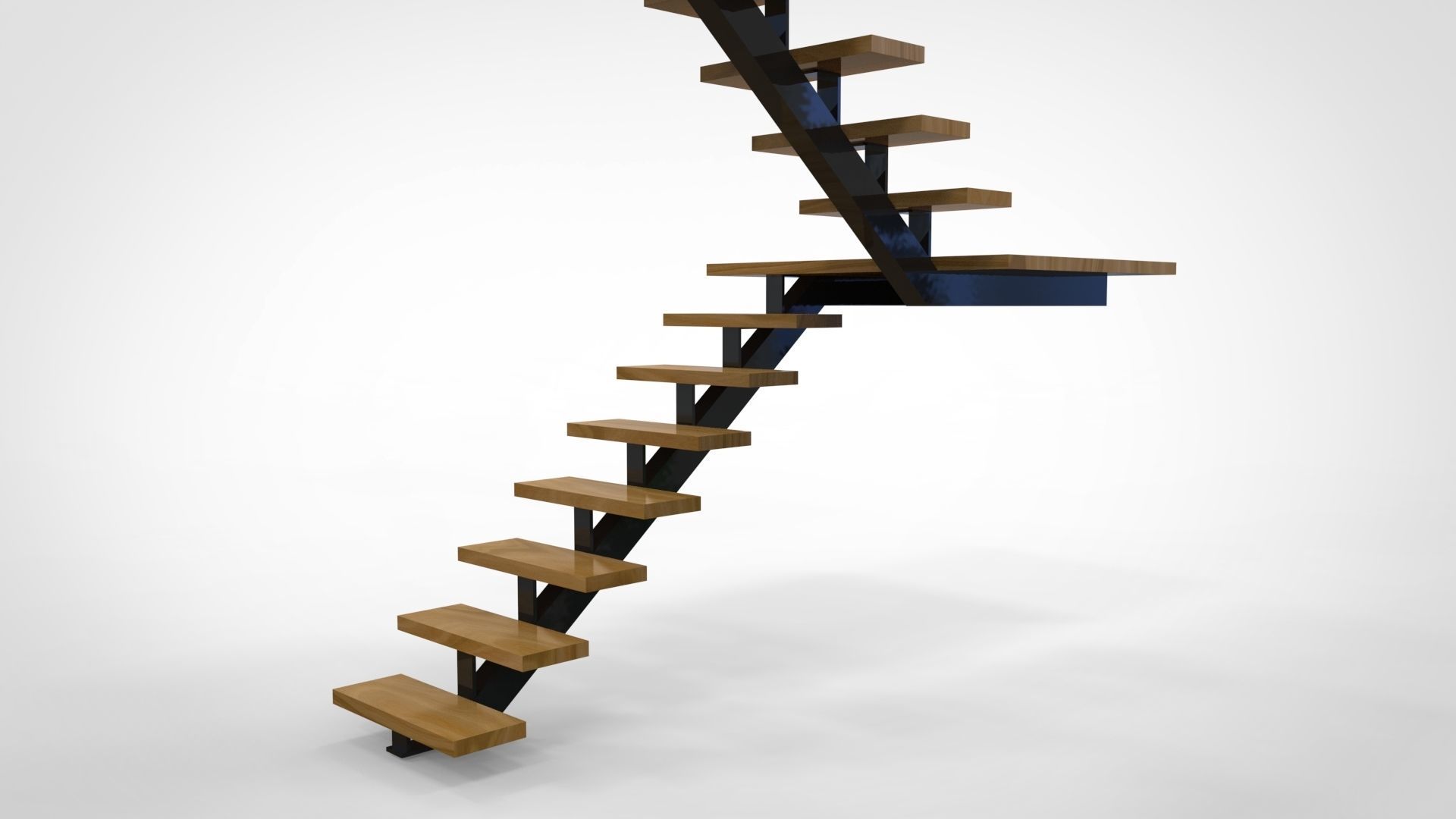Stairs 3D Model staircase 3D model_1