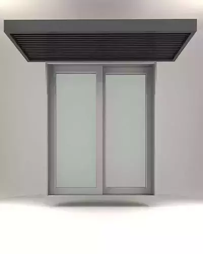 Window glass door with frame