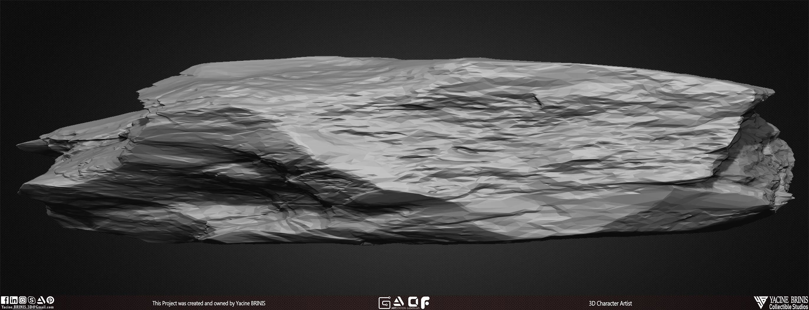 23 Rocks Pack Vol 01 Low-poly 3D model_28