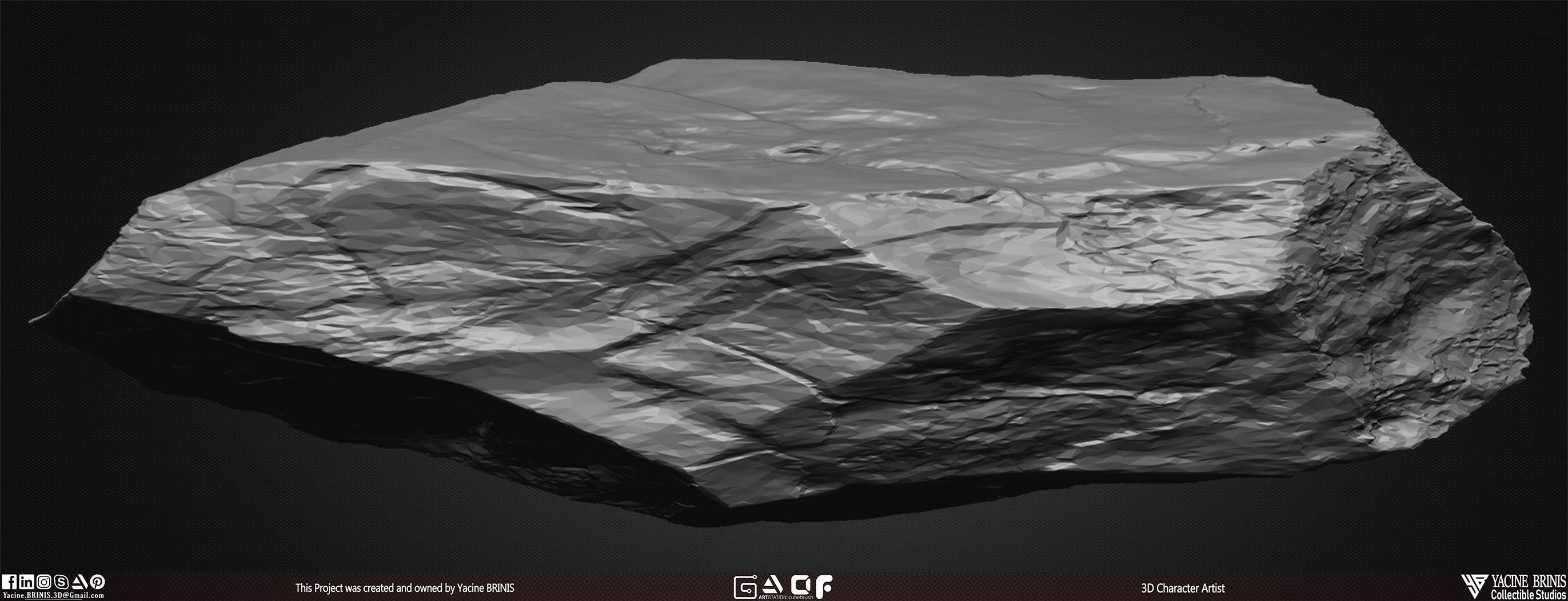 23 Rocks Pack Vol 01 Low-poly 3D model_21