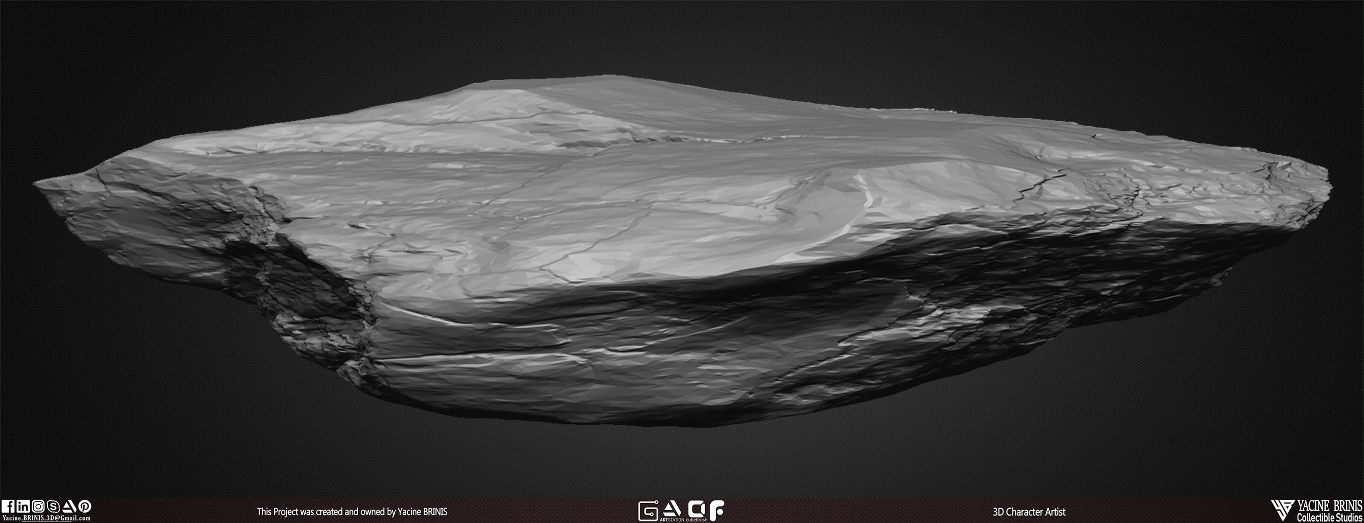 23 Rocks Pack Vol 01 Low-poly 3D model_22