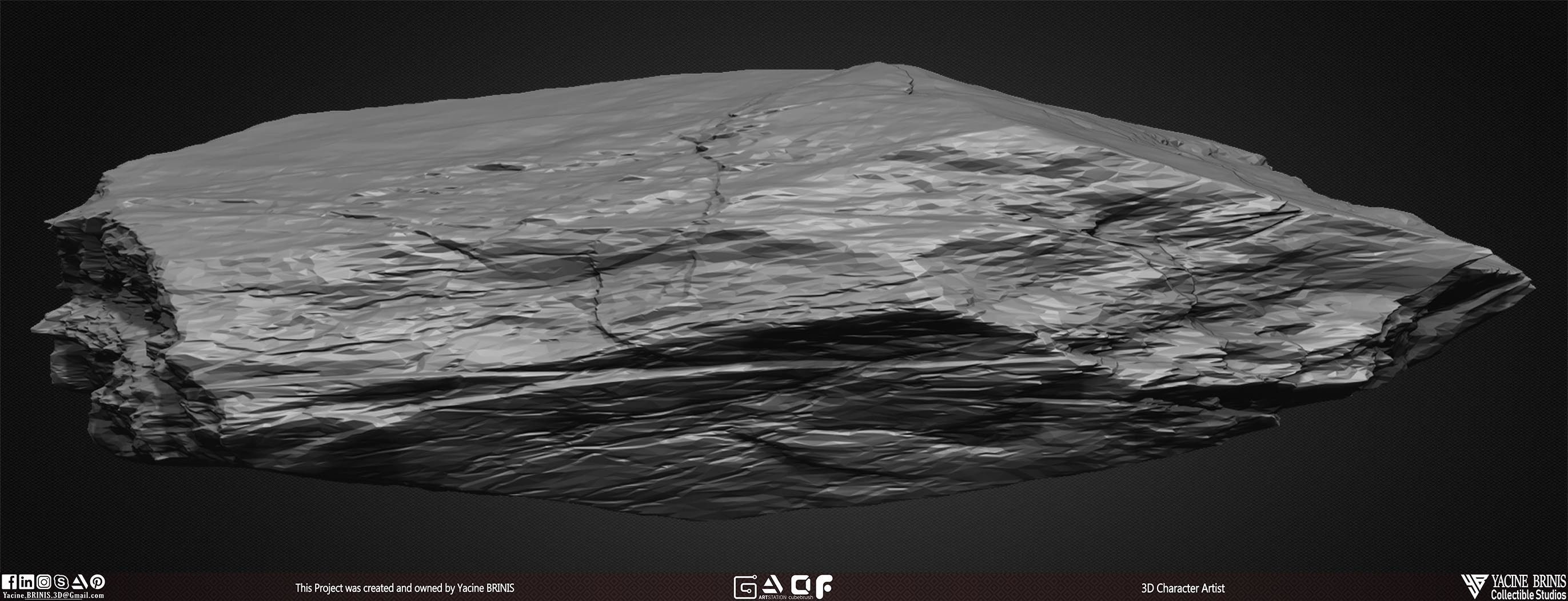 23 Rocks Pack Vol 01 Low-poly 3D model_9