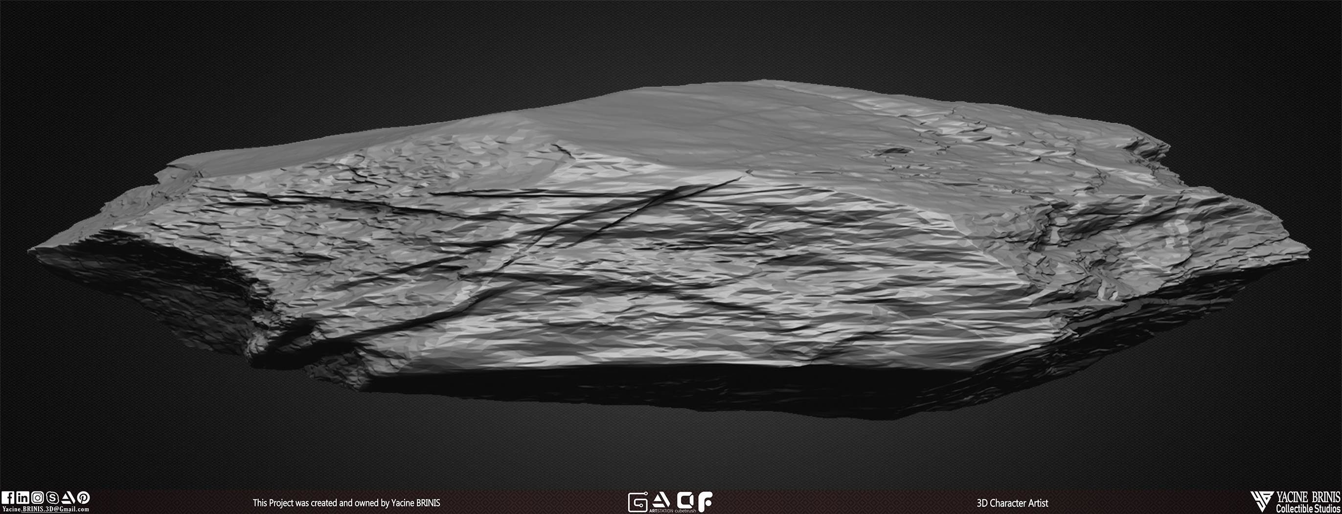 23 Rocks Pack Vol 01 Low-poly 3D model_10