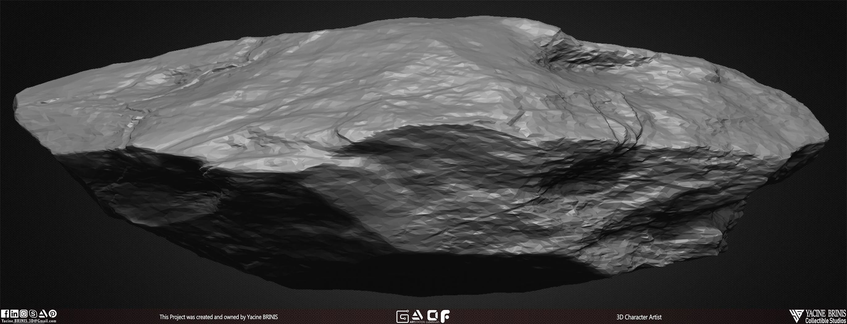 23 Rocks Pack Vol 01 Low-poly 3D model_12