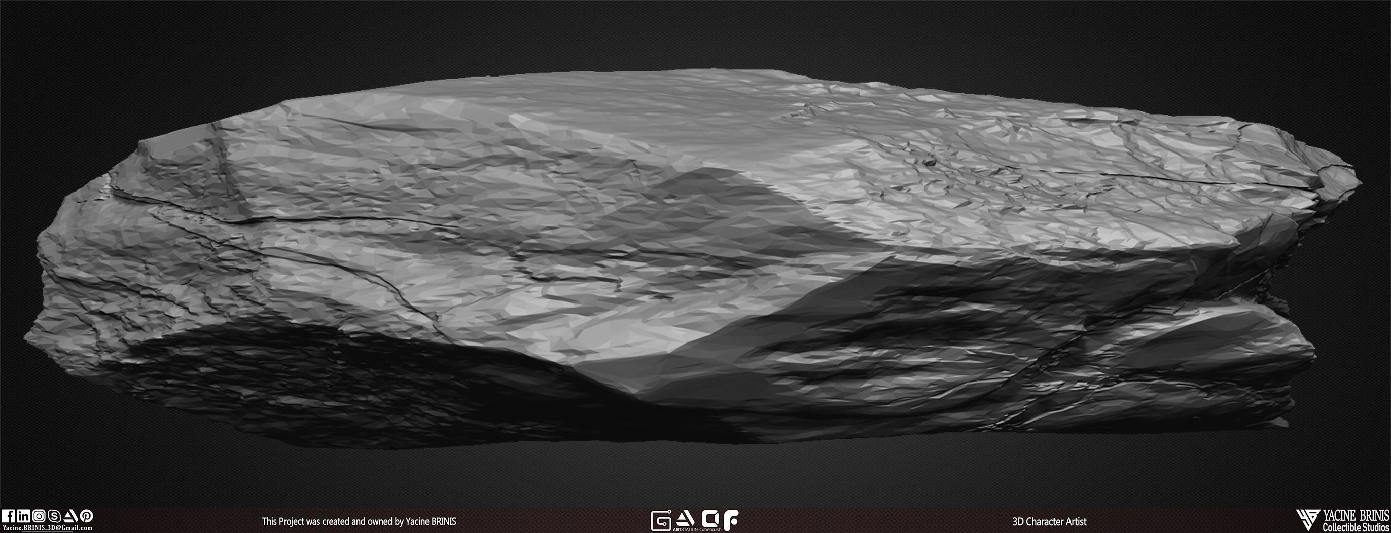 23 Rocks Pack Vol 01 Low-poly 3D model_7