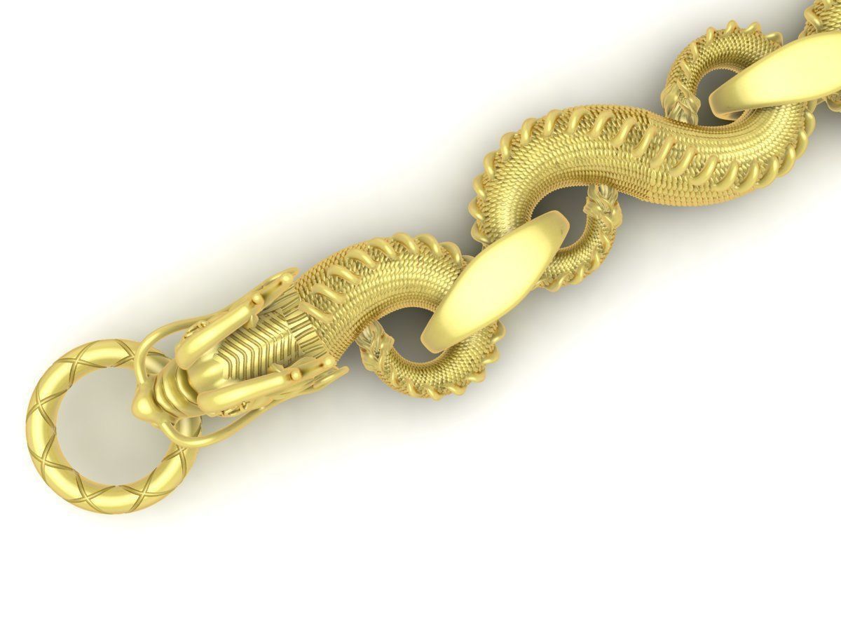 Dragon Bracelet Jewelry 3D Model 3444 3D print model_8