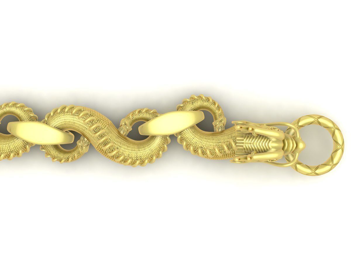 Dragon Bracelet Jewelry 3D Model 3444 3D print model_9