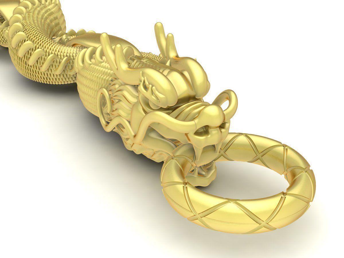 Dragon Bracelet Jewelry 3D Model 3444 3D print model_1
