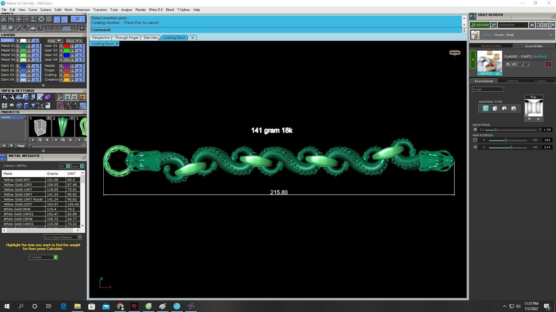 Dragon Bracelet Jewelry 3D Model 3444 3D print model_5