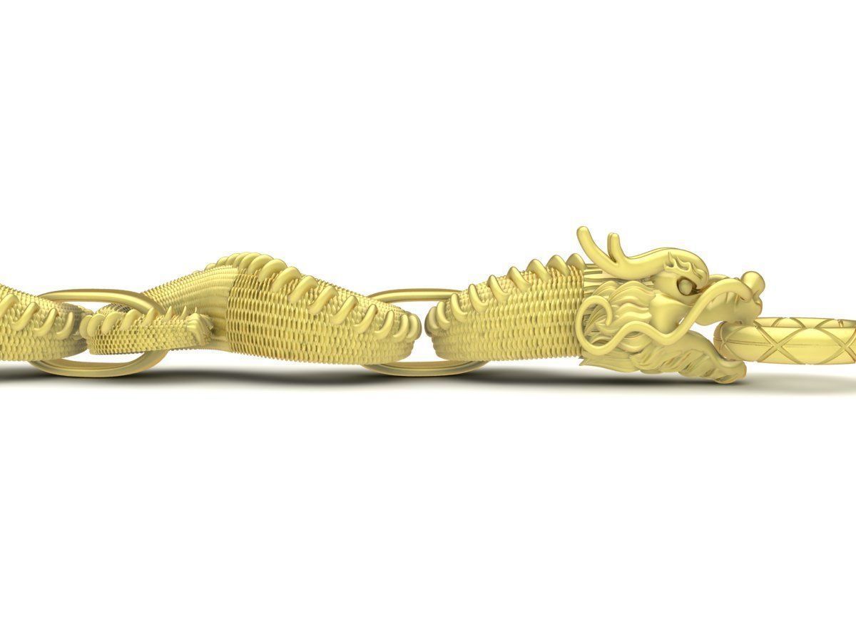 Dragon Bracelet Jewelry 3D Model 3444 3D print model_4