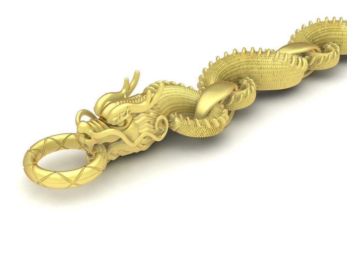 Dragon Bracelet Jewelry 3D Model 3444 3D print model_7
