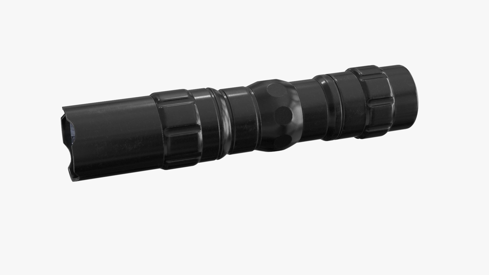 Police Flashlight Low-poly 3D model_8
